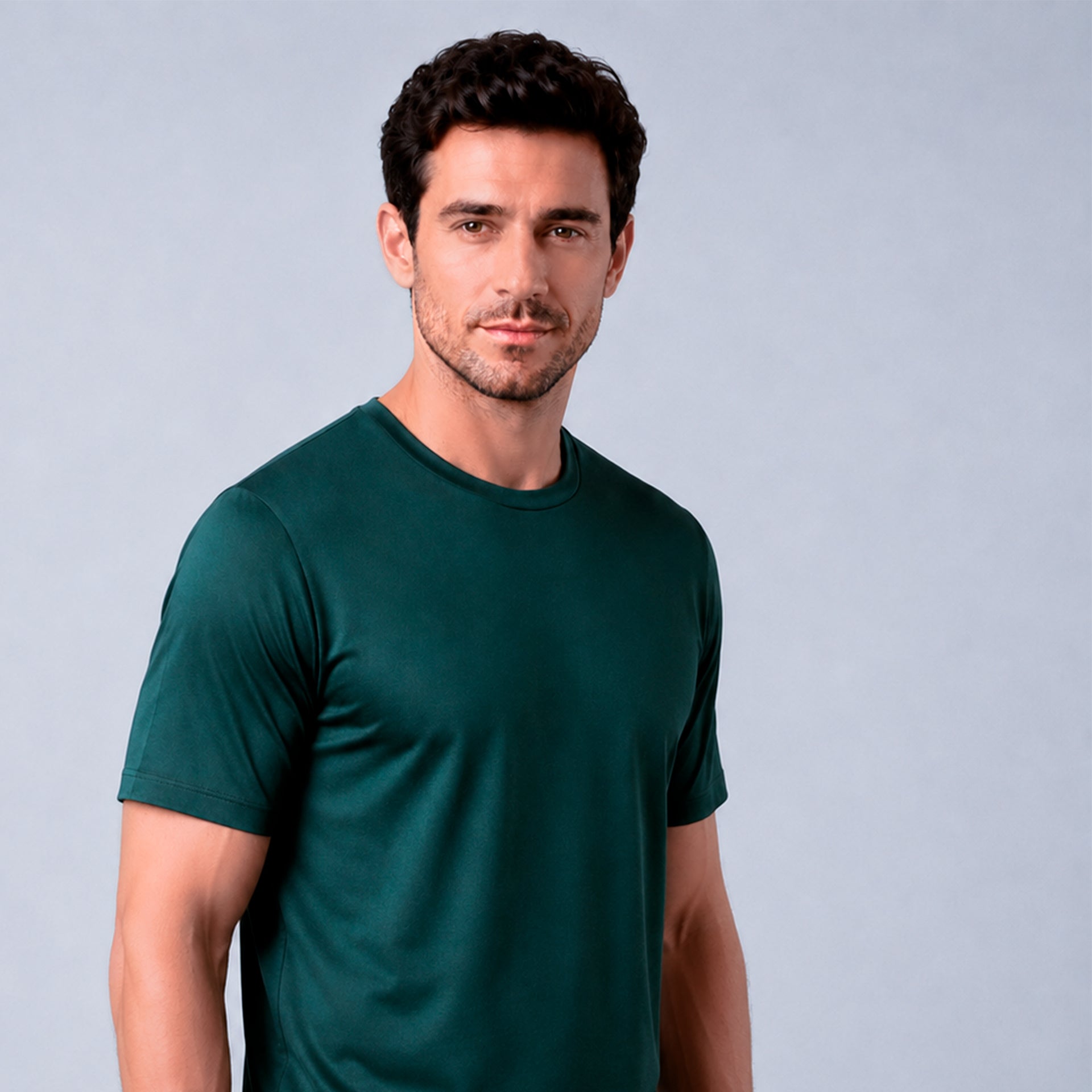 CAMISETA INTERLOQUE PIMA VERDE MUSGO
